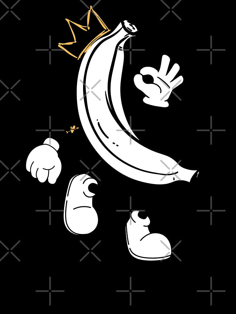 Banana Sk8 Retro Cartoon Skate Or Ride by SeNsArtGallery Unisex