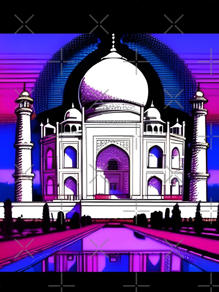 Taj Mahal monument in retro style by imagenia Unisex