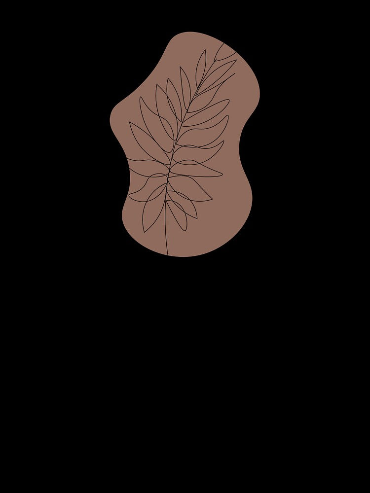 Minimalist Burgundy Fern Plant by GoodJobLola Unisex
