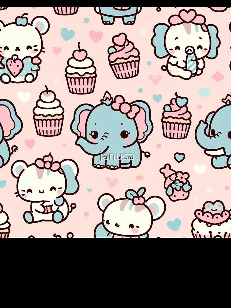 Pastel Kawaii Vibes – Cute Animal Design by janusa Unisex