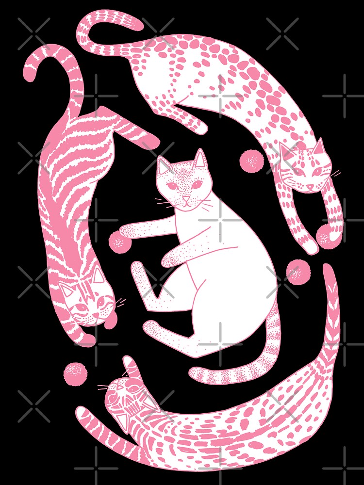 Playful gatines (pink) by blursbyai Unisex