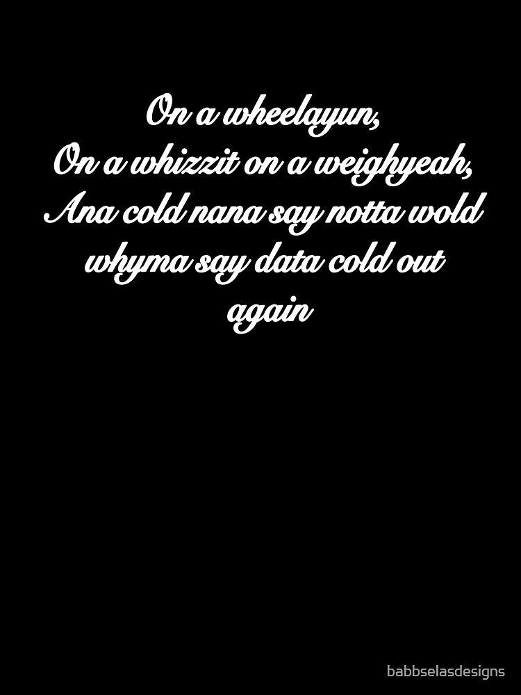 Eddie Sings in Cursive - Mangled Lyrics by babbselasdesigns Unisex