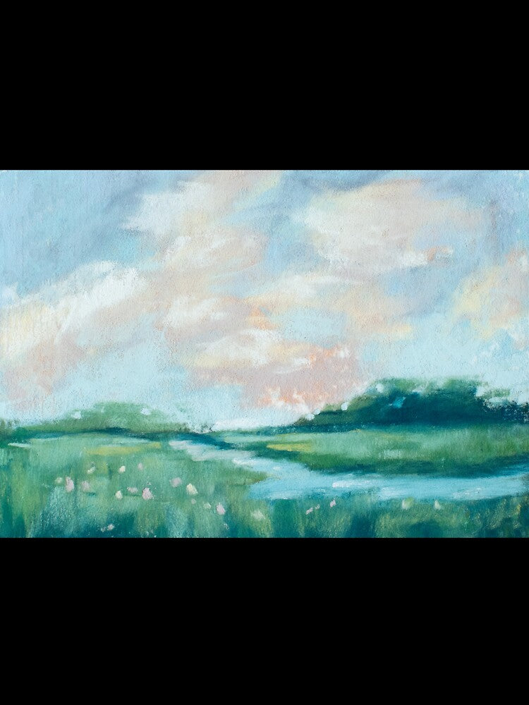 Cloud-covered river soft pastel by TiffanyMackay Unisex