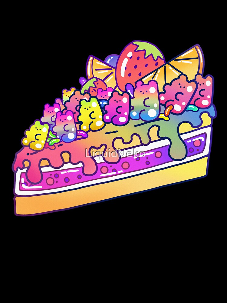Cute Kawaii Jelly Bear Cake Slice by LiquidNeko Unisex