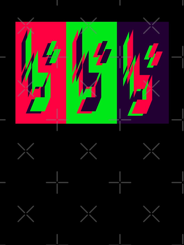 bbb (Red, Green, Black) by LowResDesigns Unisex
