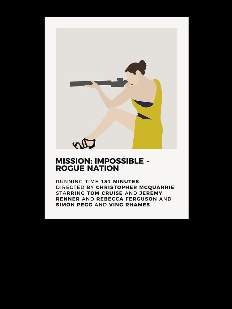 Mission Impossible Minimalist Poster by honeydesigns Unisex