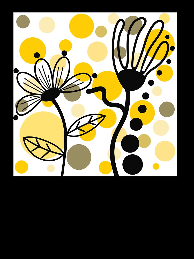Yellow And Black Boho Design by Sartoris Art Unisex