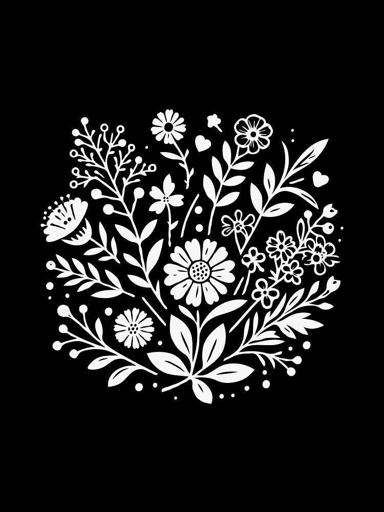 Minimalist s, Gifts for Women, Flowers Crewneck , Aesthetic Tees, Floral Shirts for Women, Wild Flowers Graphic Tees by teecraftstudios