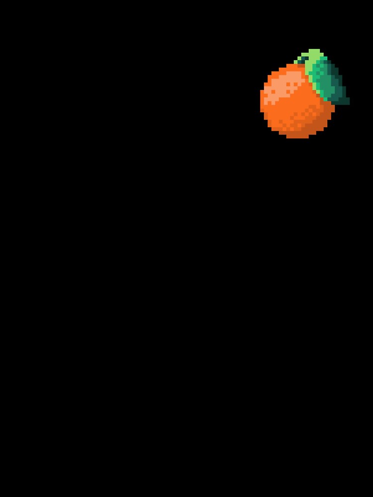 Pixel Mandarin - pixel food art by LittleFoodShop Unisex