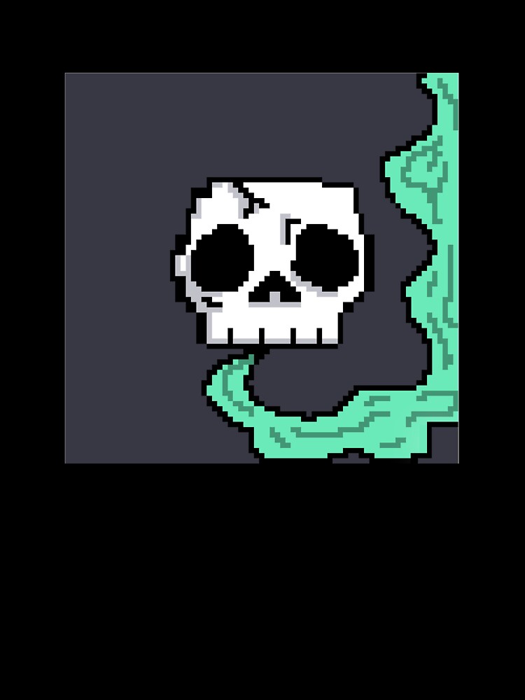 Pixel art skull by t-pixel Unisex