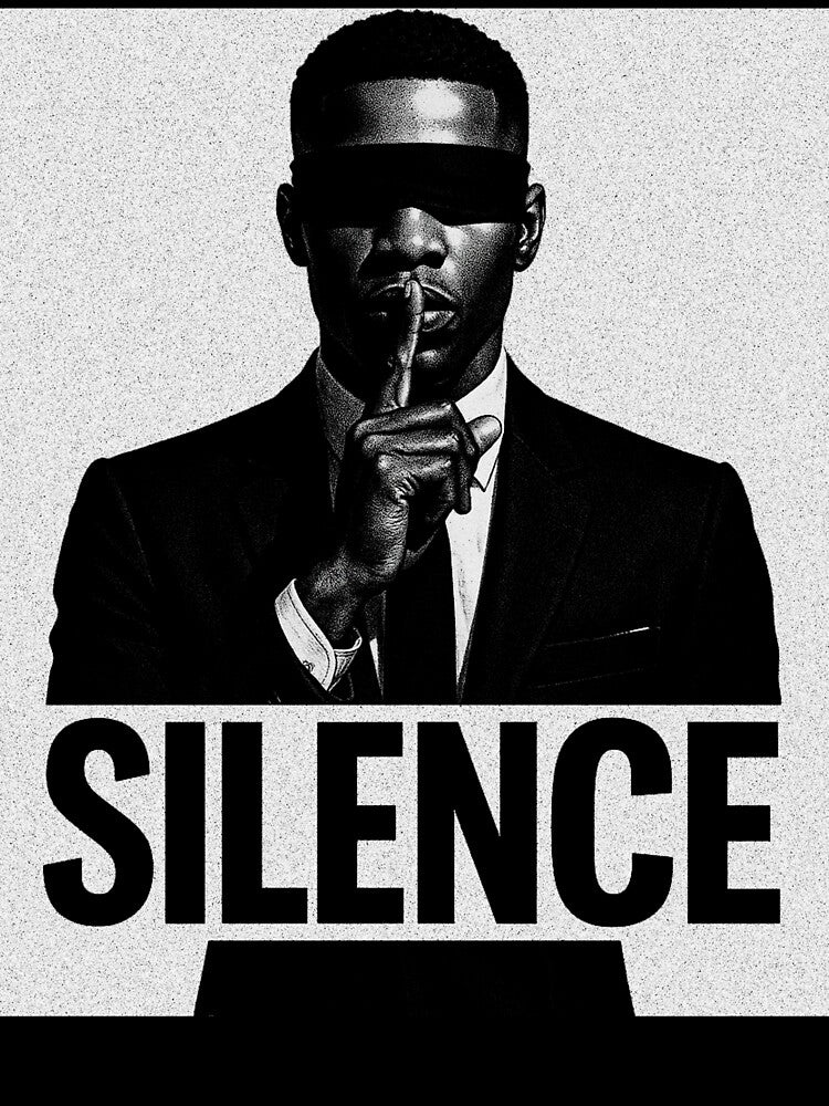 Silence in a black suit by Design-Buffet Unisex