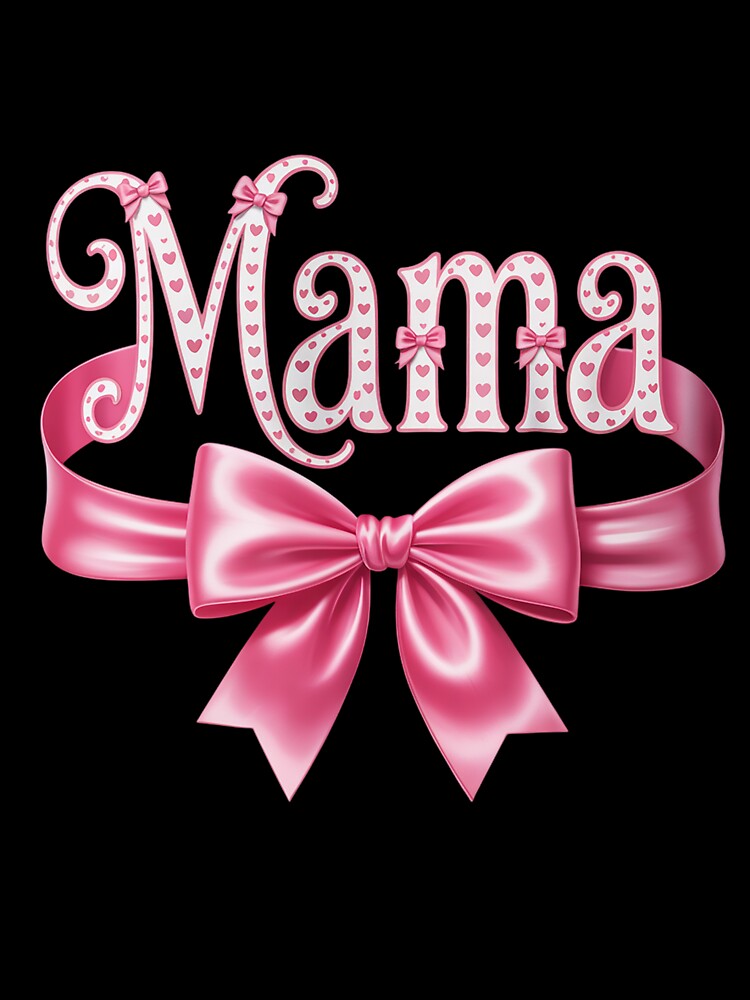 Mama Birthday Squad Matching Coquette Bow Family Party by RonnasJackson