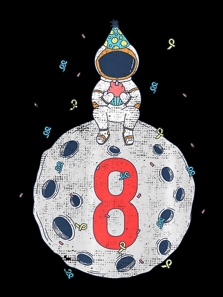 8th Birthday Space Birthday Party Premium by WindaJay Unisex