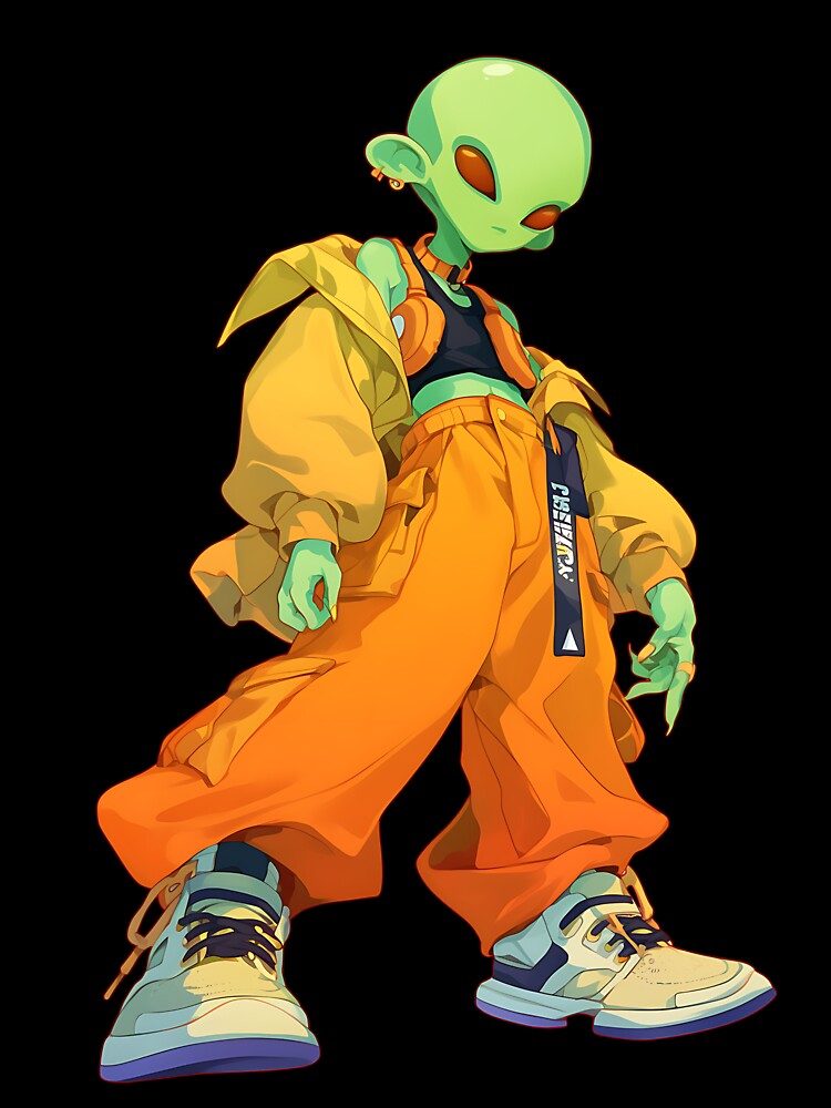 Streetwear Urban Alien by bapupa Unisex