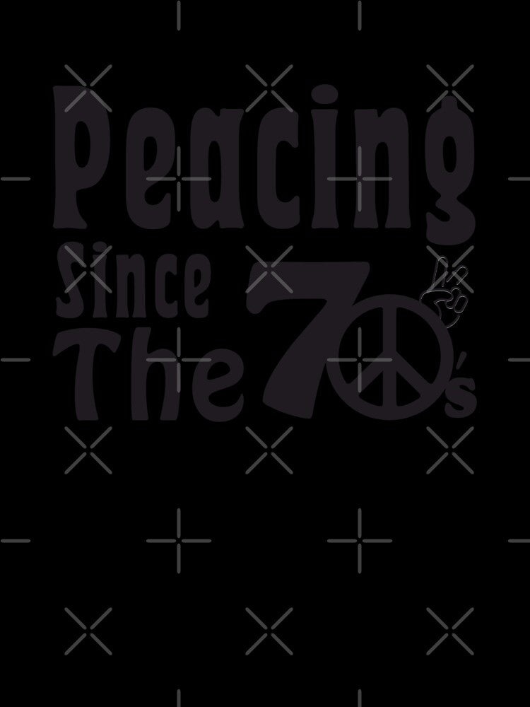 Peacing Since The 70's Monochromatic by MinimalSketches Unisex