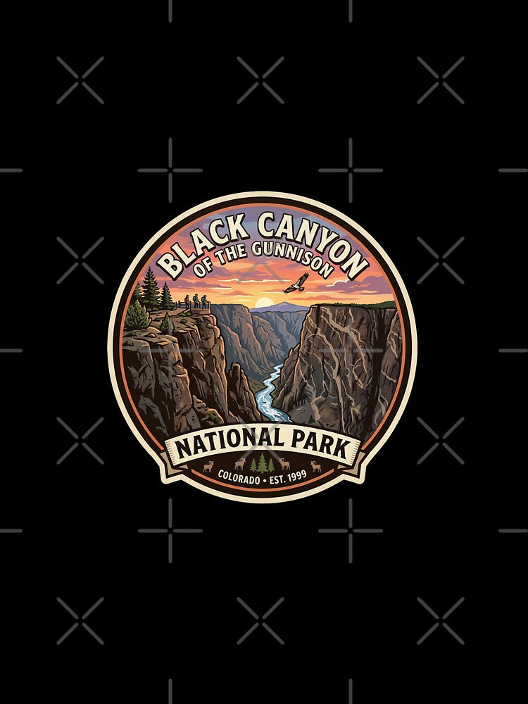 Black Canyon Of the Gunnison National Park Colorado  USA National Park by TulipaGraphics