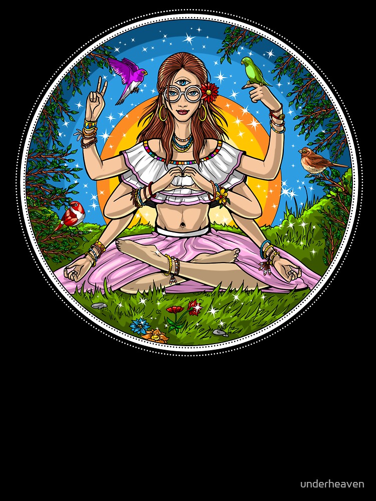 Hippie Meditation by underheaven Unisex