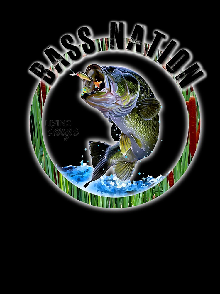 Bass Nation Bass Fishing tshirt Premium by Montecinostamps Unisex