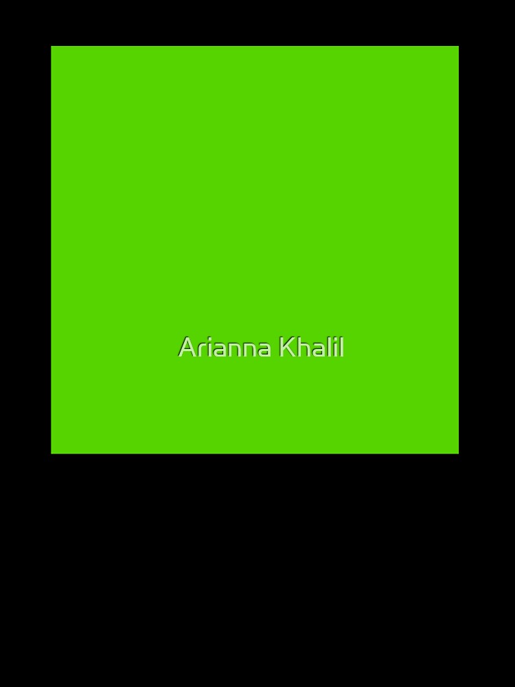 Solid Bright Green by Arianna Khalil Unisex
