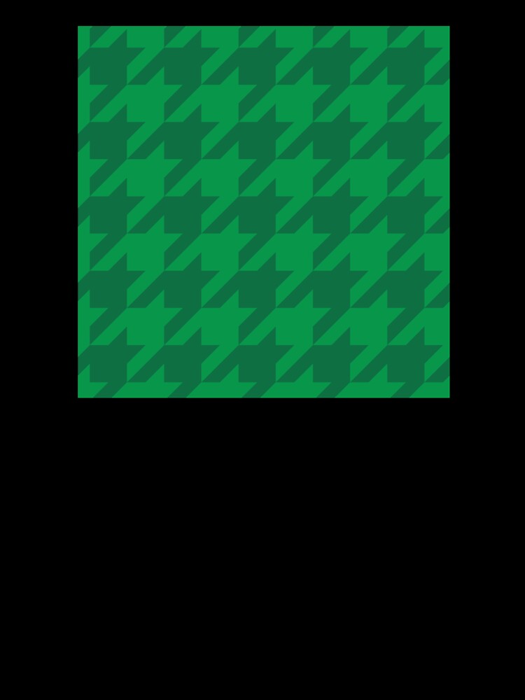 Forest Green Houndstooth by curtjankadesign Unisex