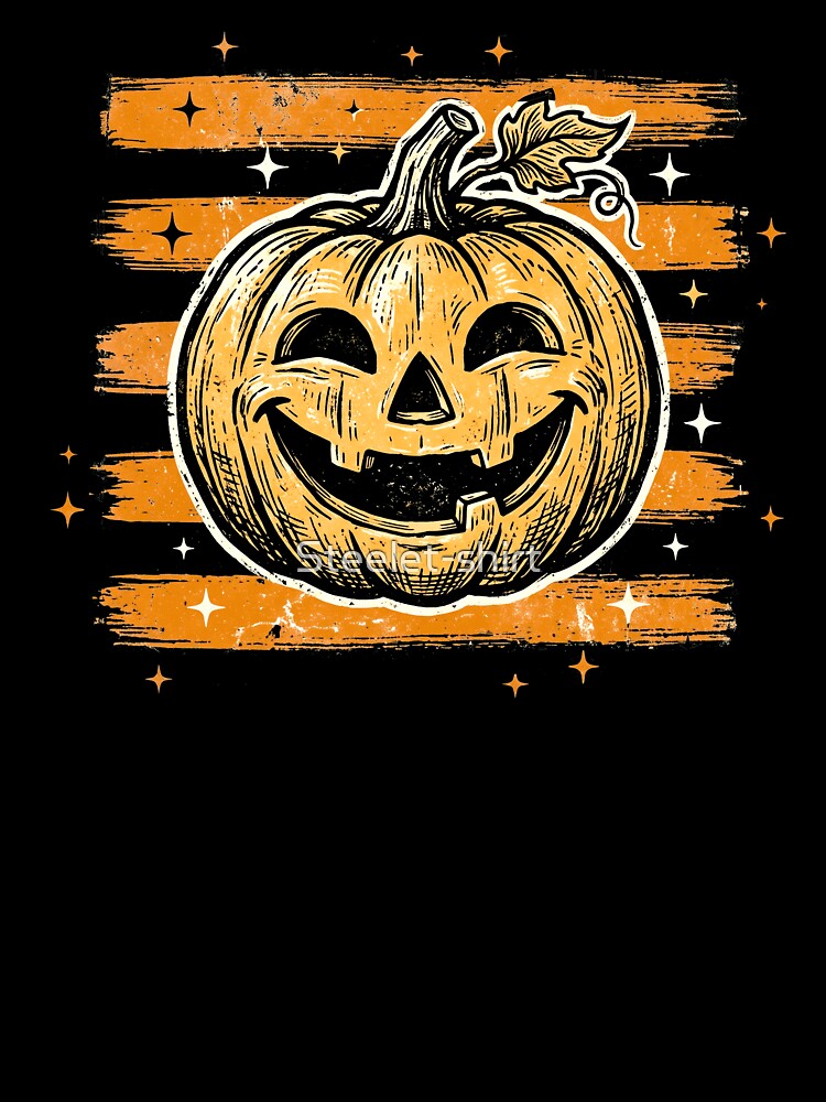spooky Halloween  Vintage Jack-o' lantern by Steele-Art
