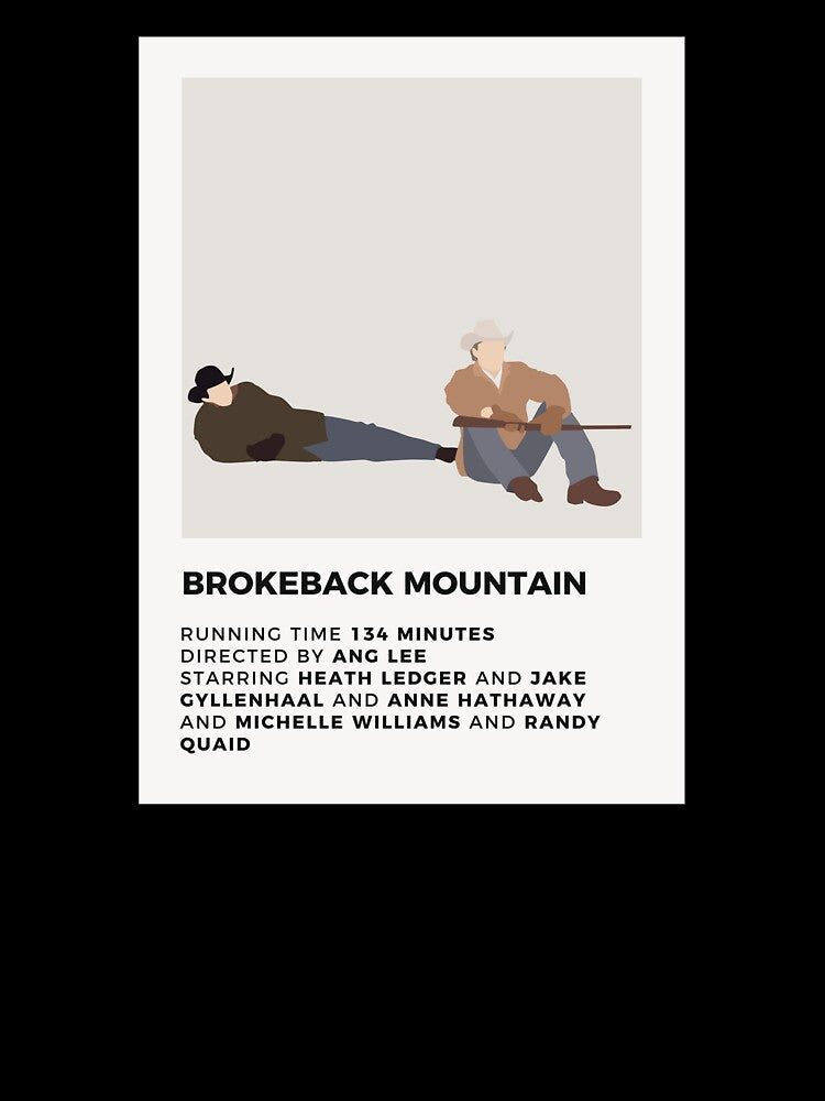 Brokeback Mountain Minimalist Poster by honeydesigns Unisex