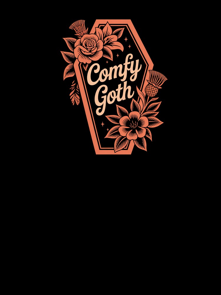 Comfy Goth Coffin Floral Design by SideEye Co Unisex