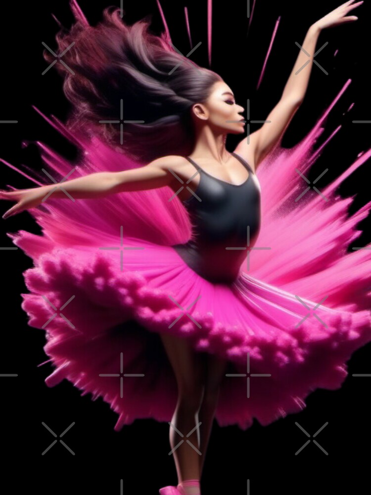 Ballerina wearing pink sublimation digital download by jrsigurl