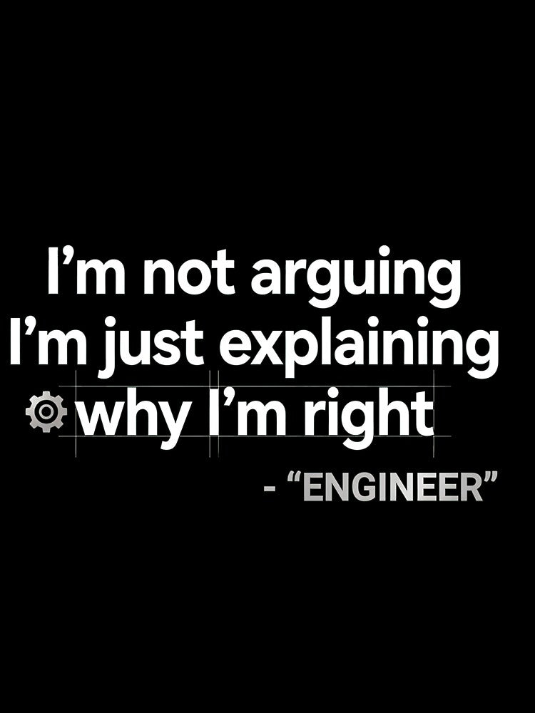 Engineer I_m Not Arguing Funny Engineering by NosuriHanArt