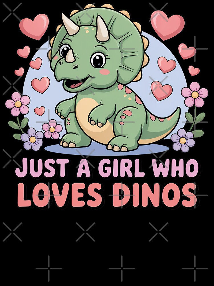 Cartoon Dinosaur, Just A Girl Who Loves Dinos by graphic-genie Unisex