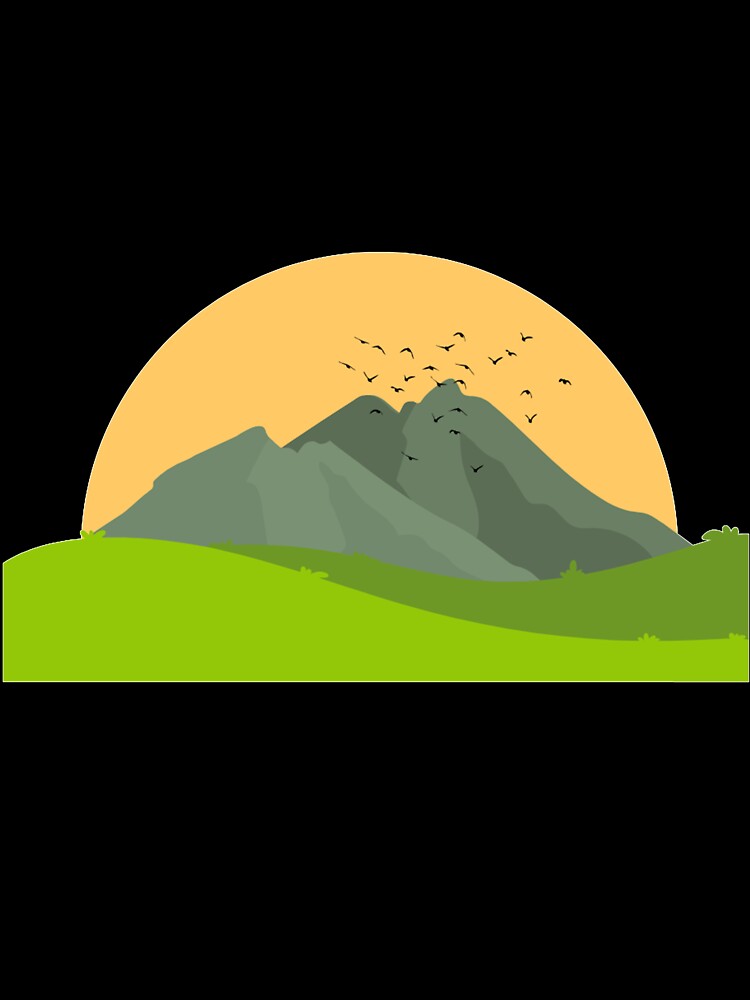 mountain plain sun birds by AA-designstore Unisex