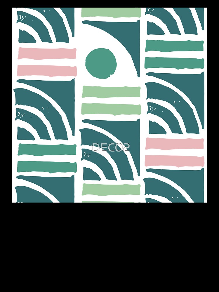 Mid-Century Modern in Mint Green and Pink Pattern by DEC02 Unisex