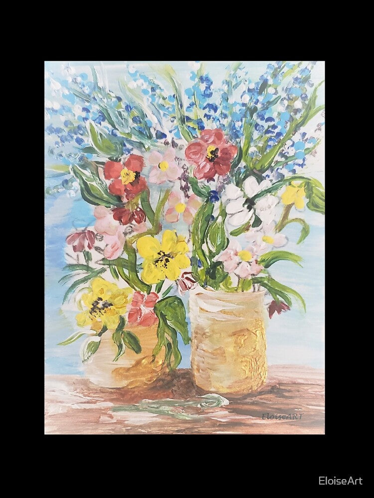 Bouquets in Gold Vases by EloiseArt Unisex