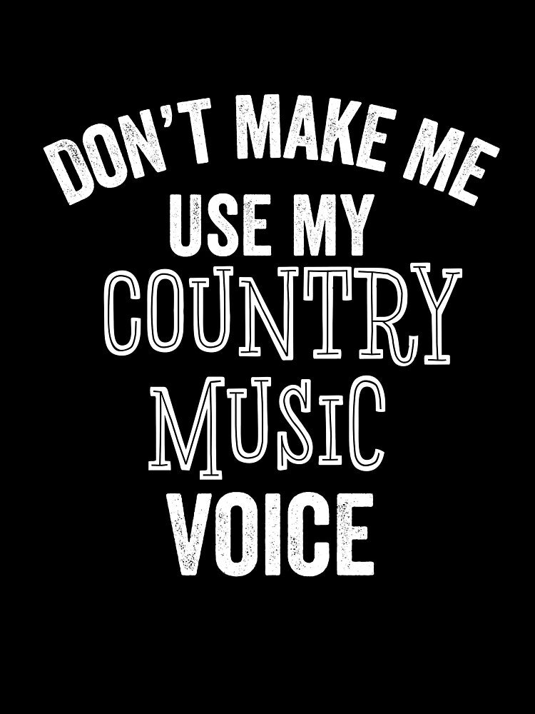 Funny Country Music Fan Gift Singer Musician Concerts Festival Karaoke by carlhunt99