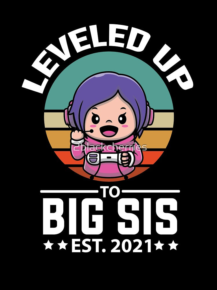 Leveled Up To Big Sister Est Pregnancy Announcement by 2blackcherries