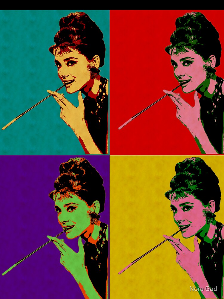 Audrey Hepburn   Andy Warhol portrait by Nora Gad