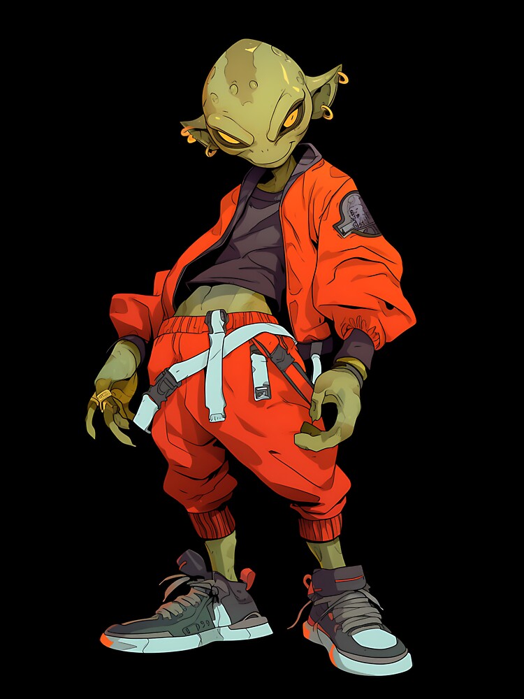 Streetwear Edgy Alien by bapupa Unisex