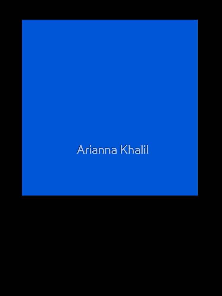 Solid Bright Blue by Arianna Khalil Unisex