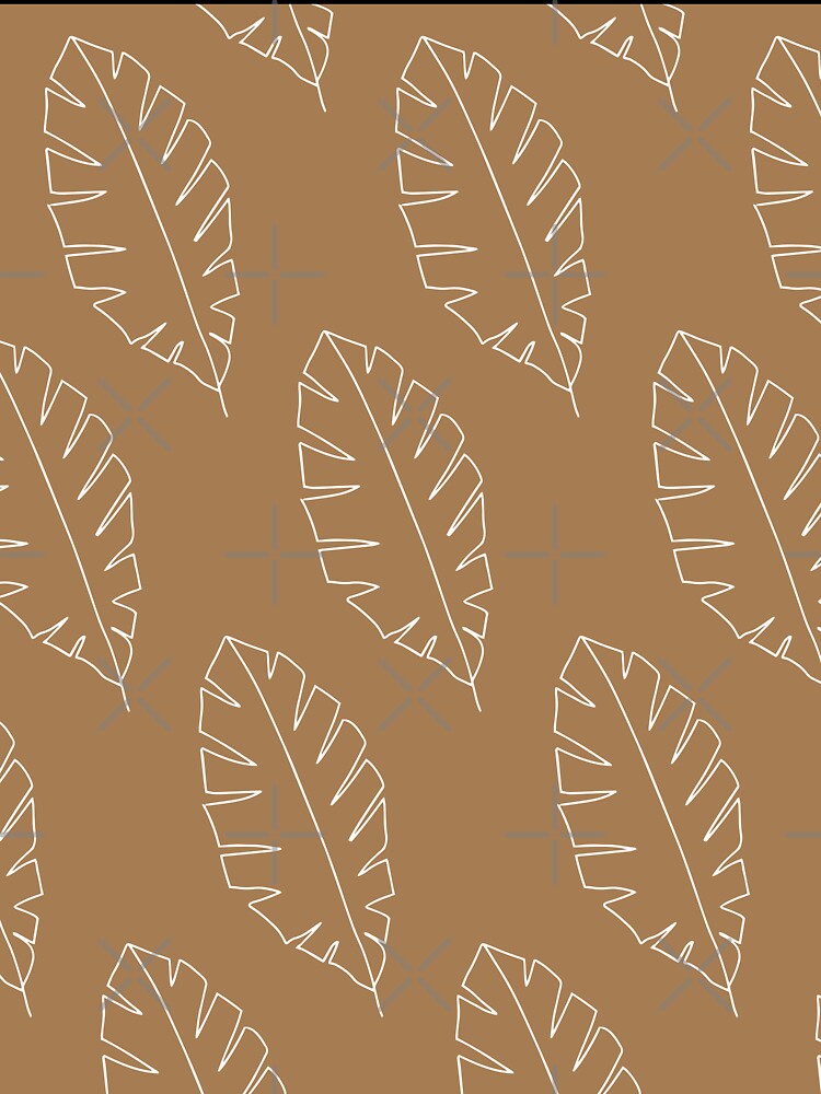Minimalist Floral Leaf Pattern Earth Toned by SoloTravelerSt Unisex