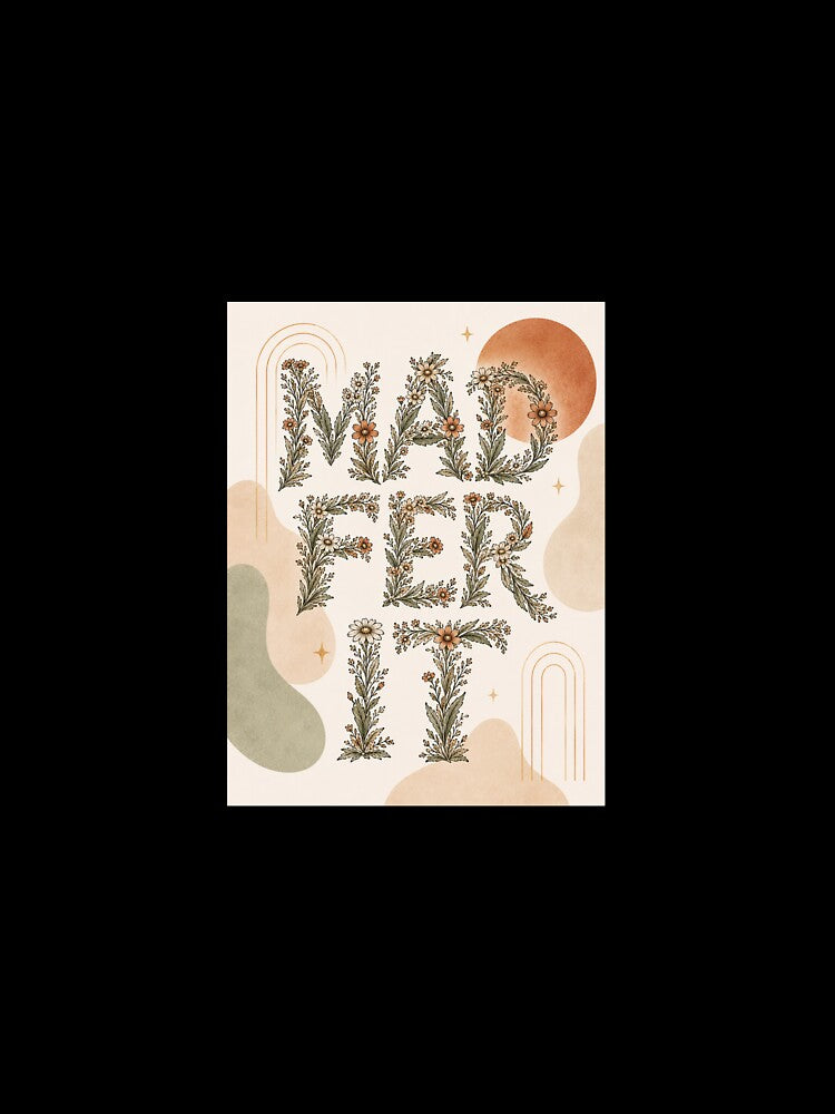 Minimalist Mad Fer It Boho Floral Print by AlexGreaney Unisex