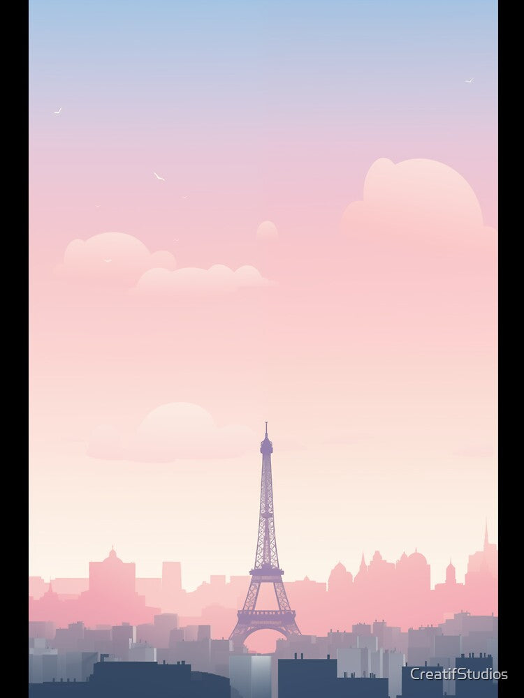 Paris minimalist skyline by CreatifStudios Unisex