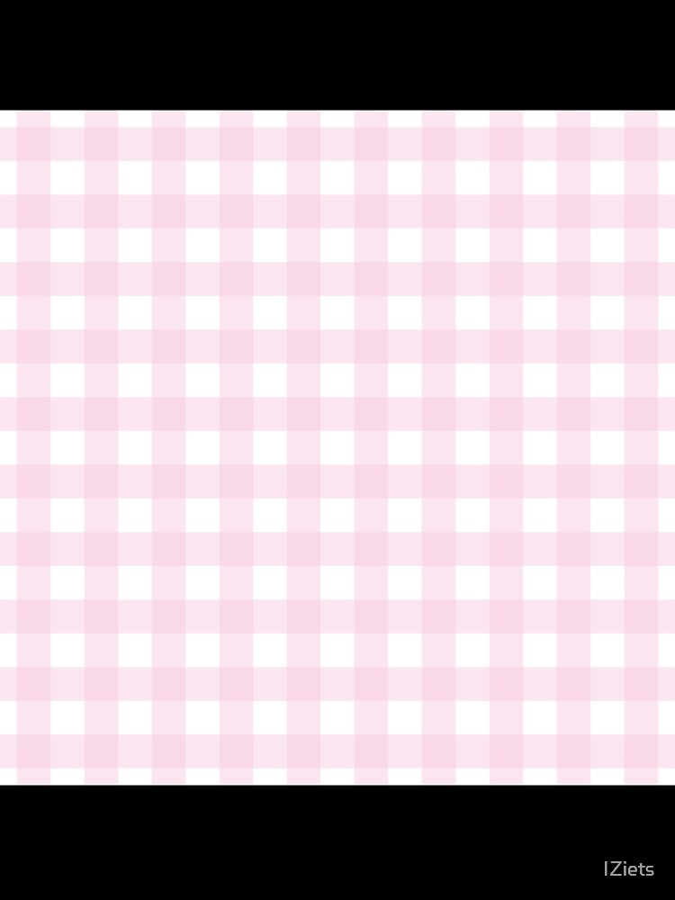 Soft Pink And White Stripe Check Plaid Pattern by IZiets Unisex