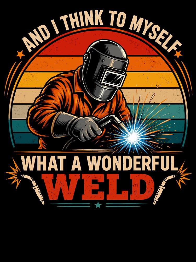 And I Think To Myself, What A Wonderful Weld Funny Welder by gordonbwyashop