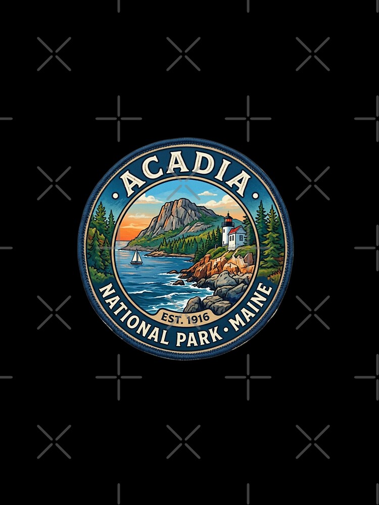 Acadia National Park  Maine Us National Parks by TulipaGraphics