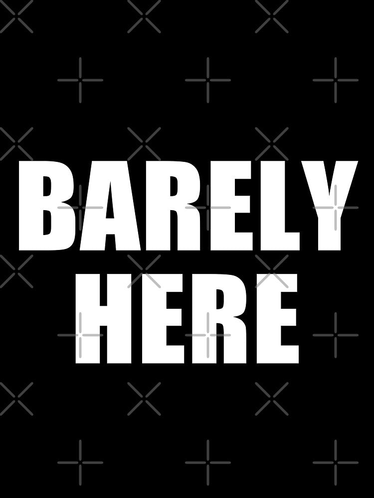 Barely Here Minimalist Outline Typography by deluxus Unisex