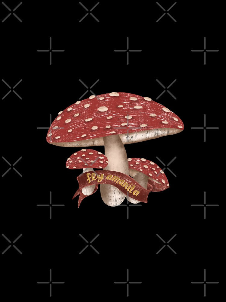Toadstool botanical art by pinkyfish1010