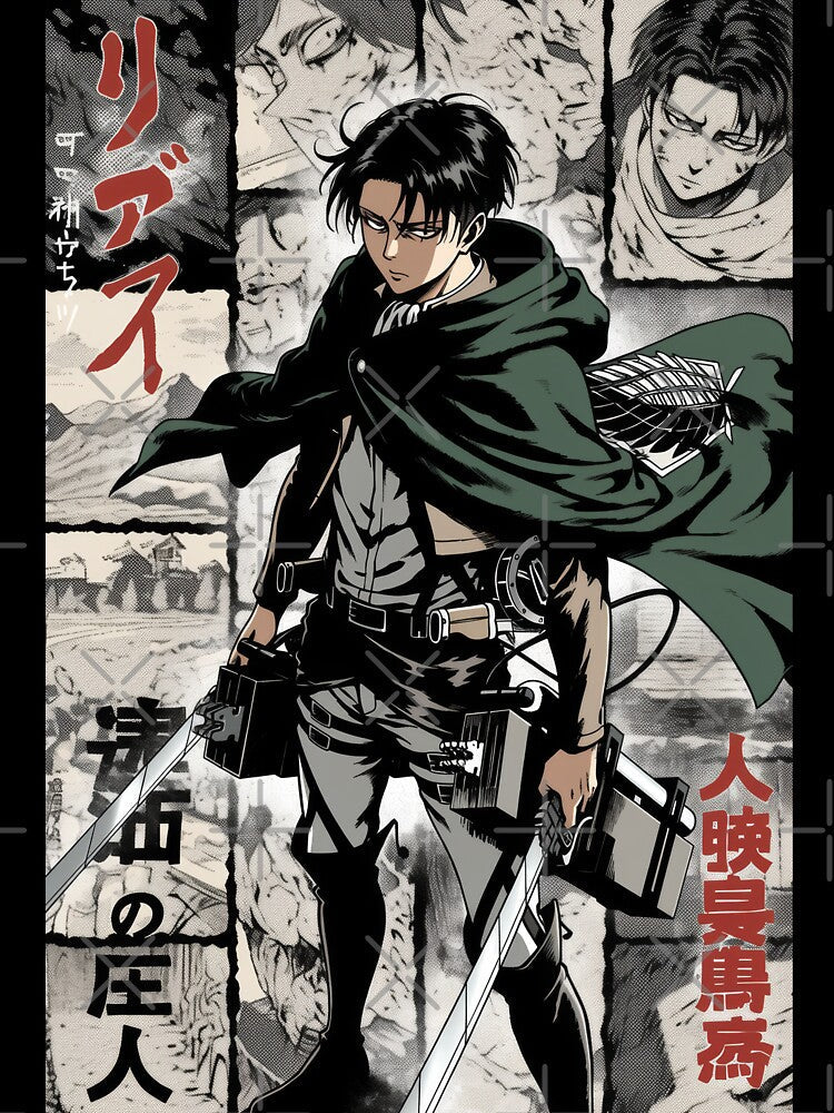Levi Ackerman Manga Panel by AnimeArsenalPrints Unisex