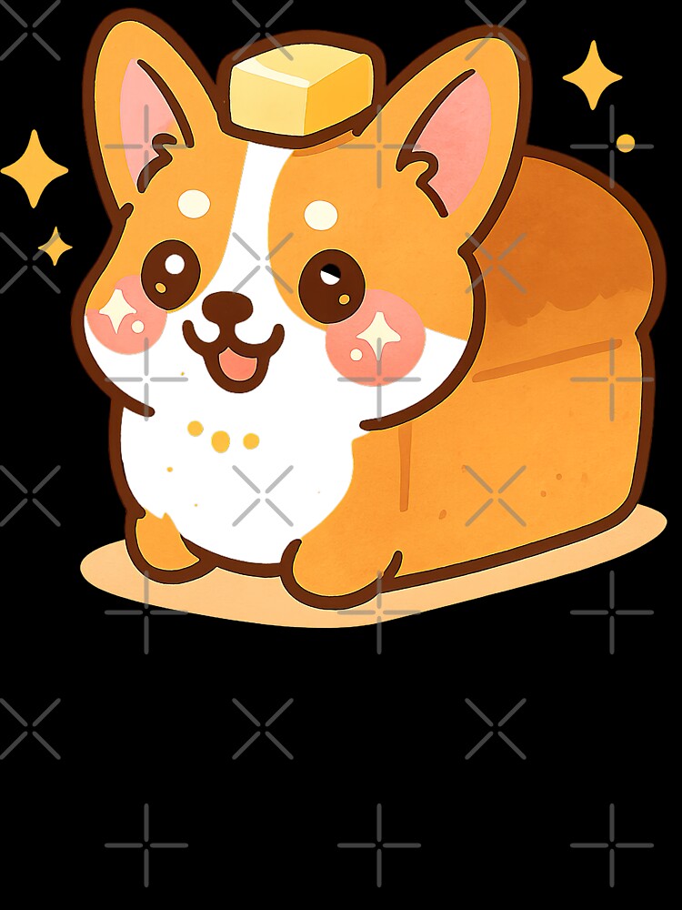 Cute Kawaii Corgi, Bread Loaf Corgi, Kawaii Corgi by graphic-genie Unisex
