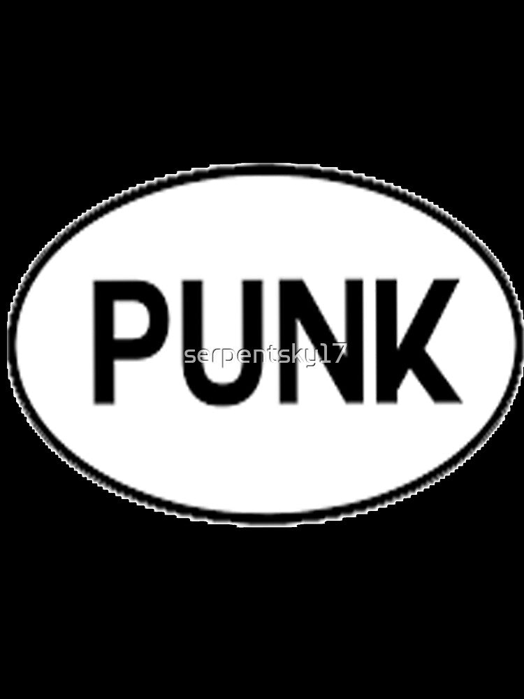 Punk Oval Sticker Type by SerpentSkyArts Unisex