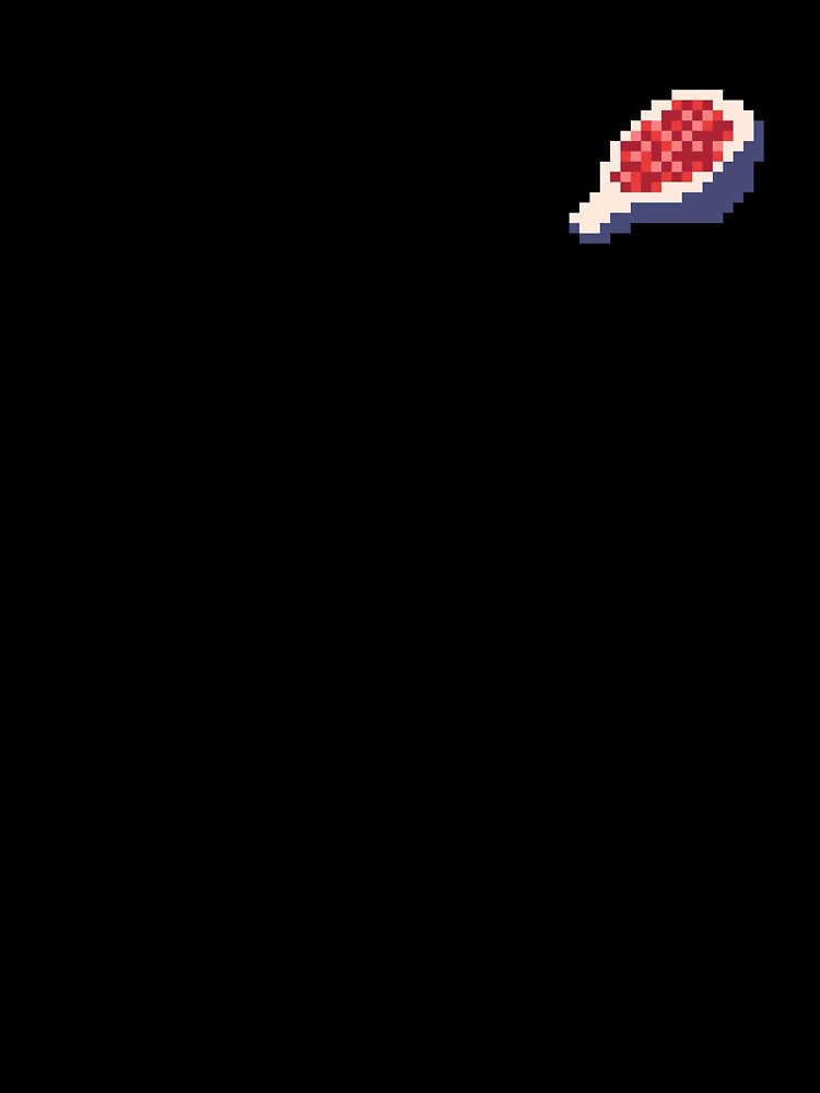 Pixel Fig Slice - pixel food art by LittleFoodShop Unisex